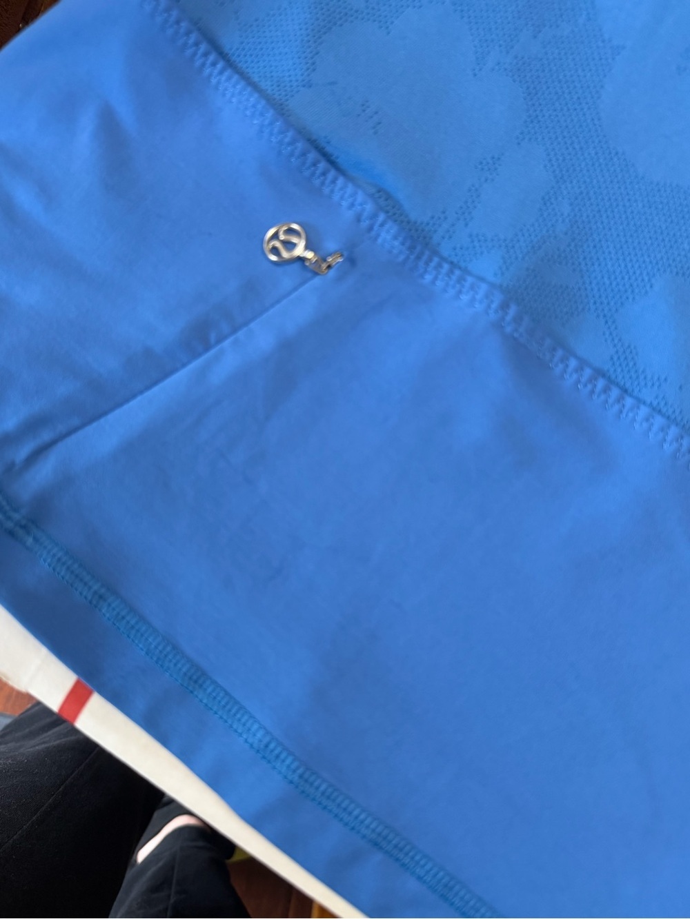 Lululemon Chaturanga blue mesh-back athletic tank, 8 - Picture 8 of 10